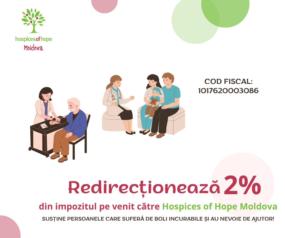 Campanie de redirecționare 2% – Hospices of Hope Moldova