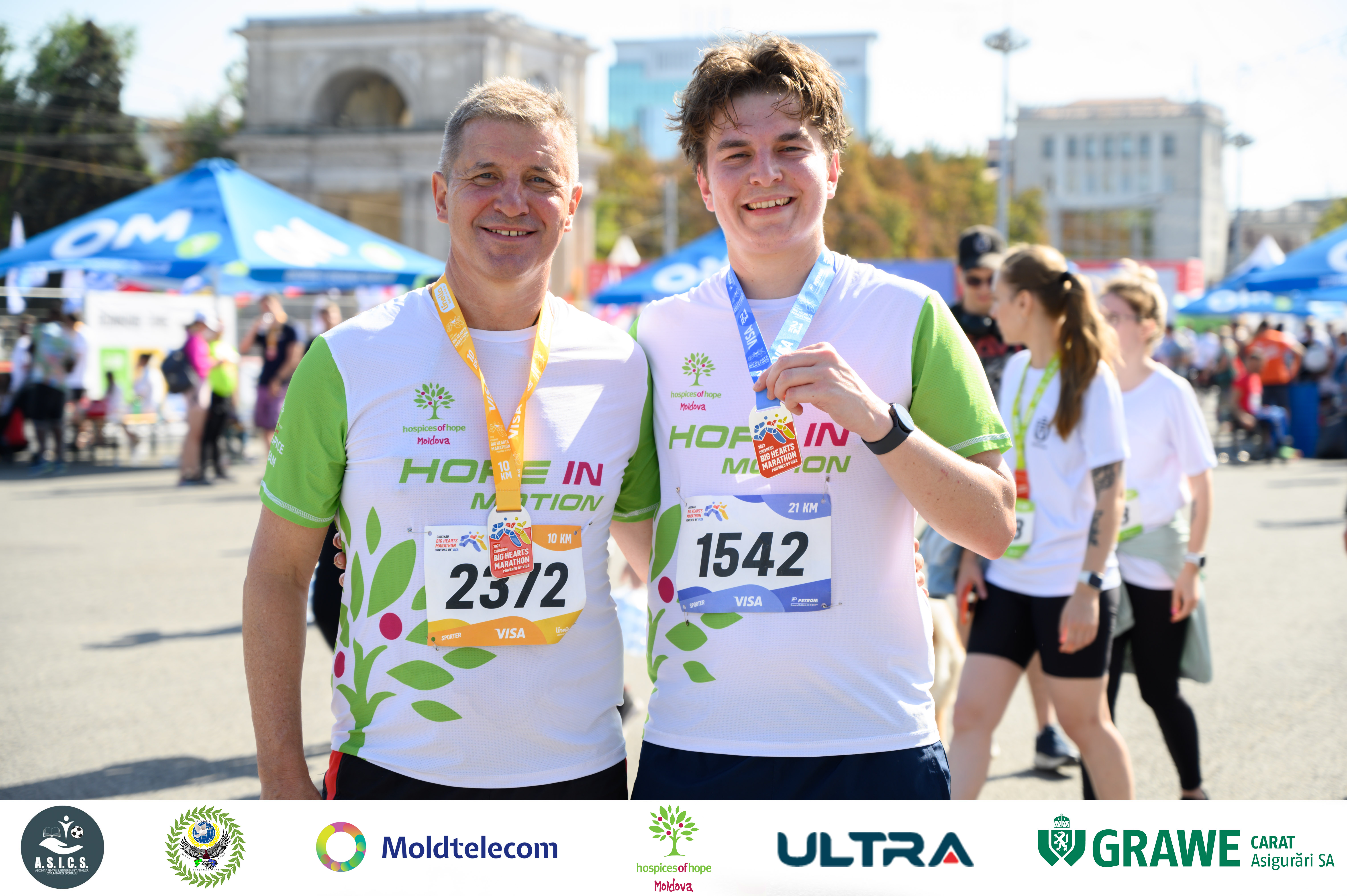 Echipa Hospice of Hope la maratonul Chișinău Big Hearts Marathon