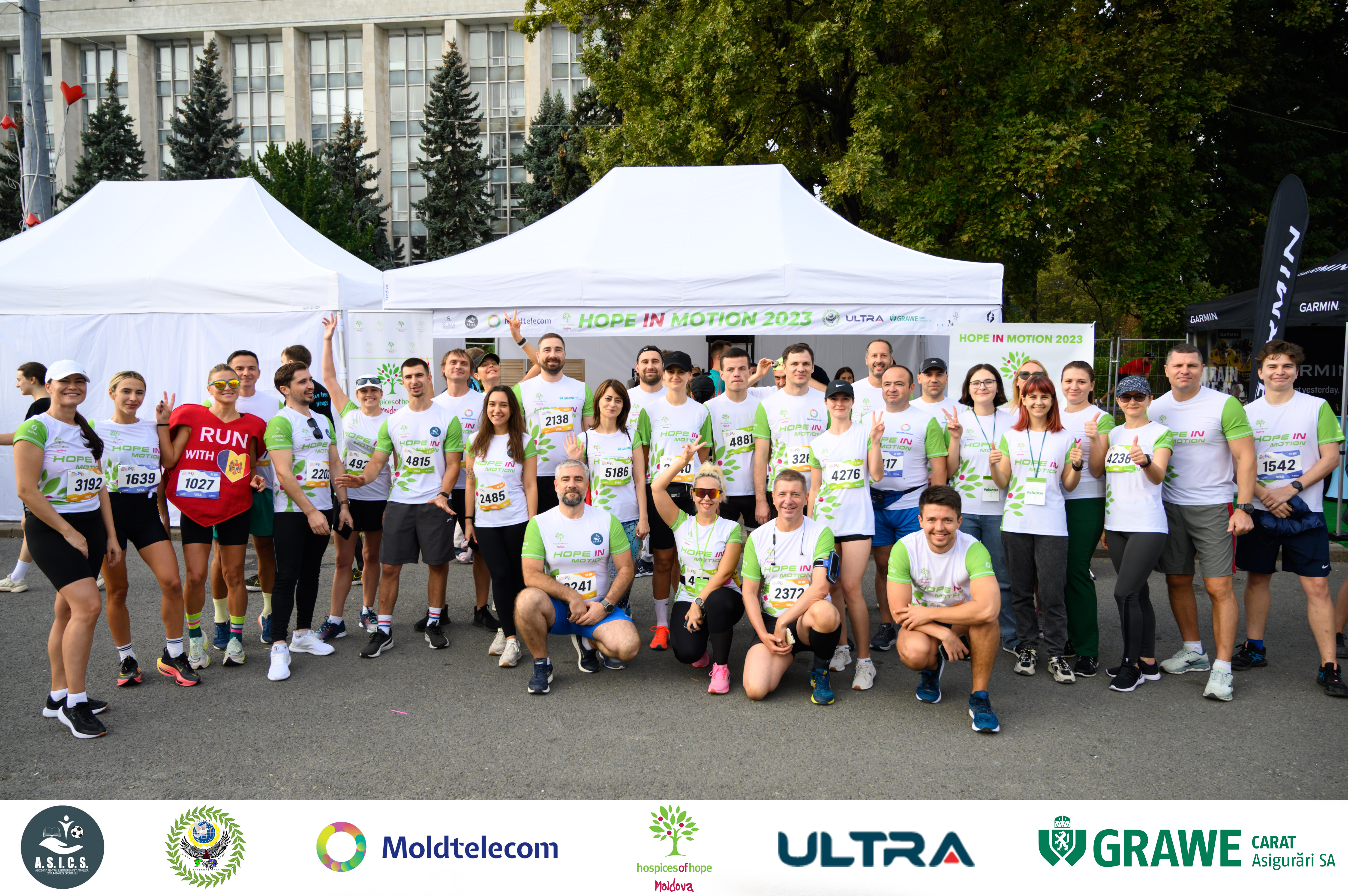 Participanți Hospice of Hope la Chișinău Big Hearts Marathon 2023